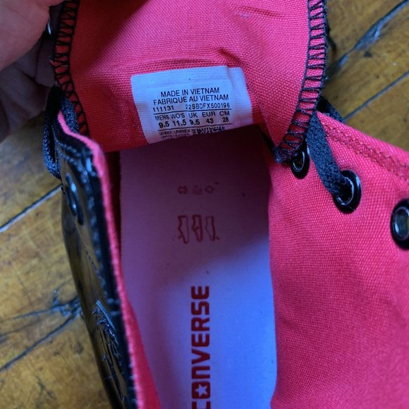 Converse All Star Leather High Tops (Black) - Picture 5 of 7